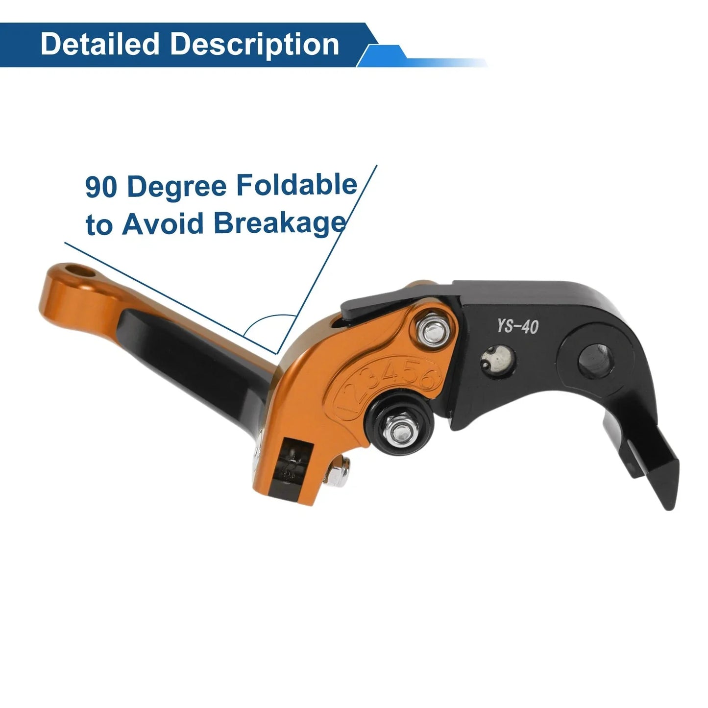Adjustable Brake Clutch Levers for Honda CBR600RR 2007-2016 Orange Black