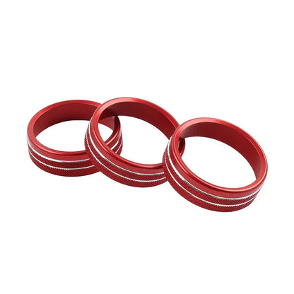 Red Center Console AC Knob Ring Trim for Subaru BRZ, Toyota GR86 (2021-2024)