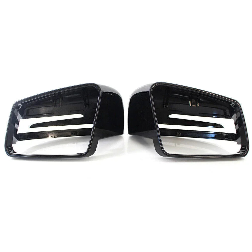 Gloss Black Rearview Mirror Covers for Mercedes Benz E/C/S W212 W204 W221 (N/A)