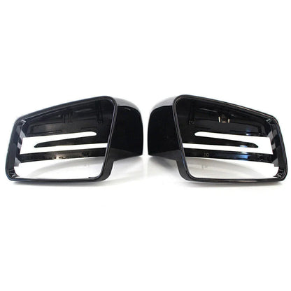 Gloss Black Rearview Mirror Covers for Mercedes Benz E/C/S W212 W204 W221 (N/A)