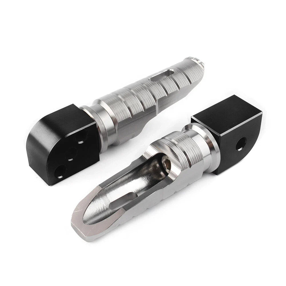 Grey Rear Passenger Foot Rest Pegs for Kawasaki Ninja ZX-6R ZX-10R