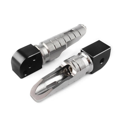 Grey Rear Passenger Foot Rest Pegs for Kawasaki Ninja ZX-6R ZX-10R