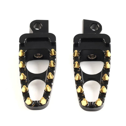 Black Gold Male Mount Foot Pegs for Harley Touring Sportster Dyna
