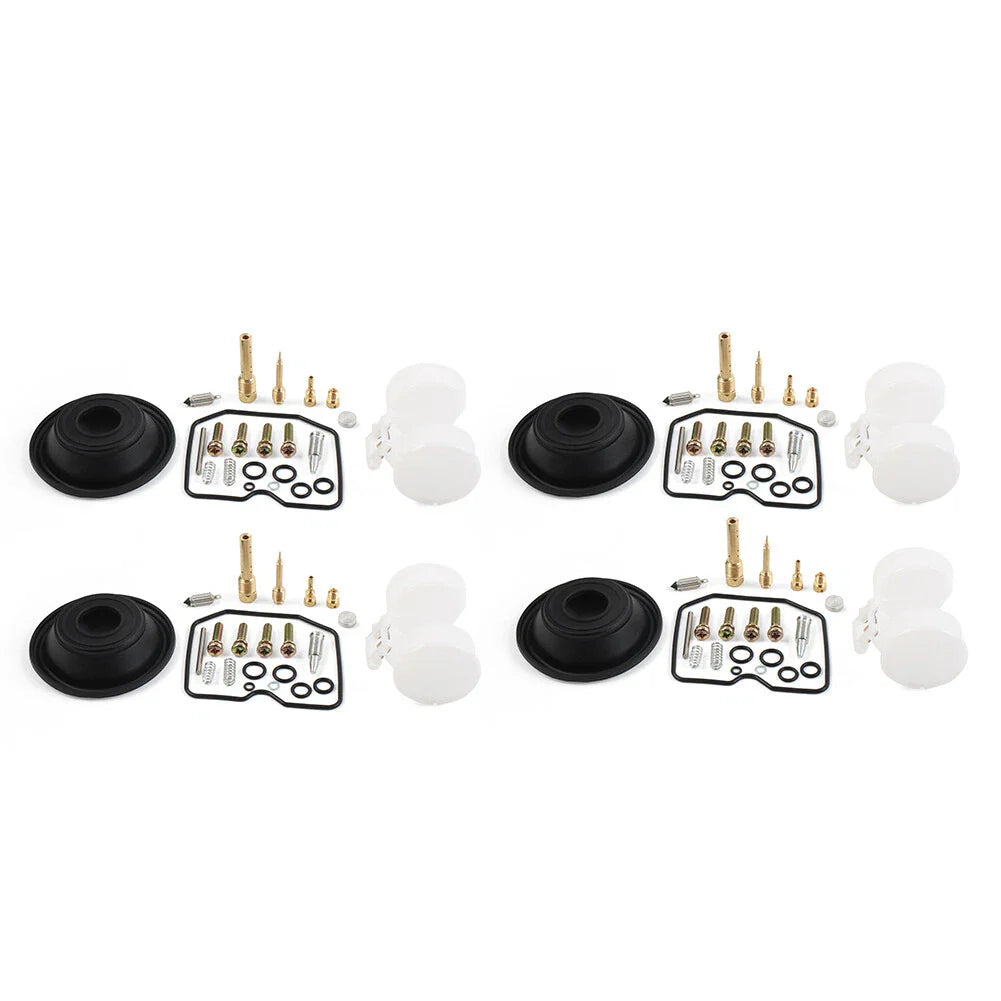 Carburetor Repair Kit Diaphragm Float 4 x Sets for Kawasaki ZX600 A (1985-1987)