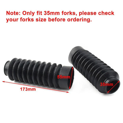 Front Dust Rubber Fork Slider Covers for BMW R nine T Racer Pure (2014-2020)
