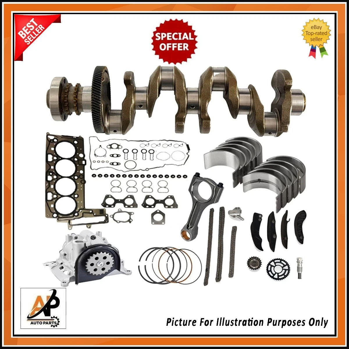 Engine Crankshaft with Gearbox Conversion Kit for BMW 2 Series (2014–2021)