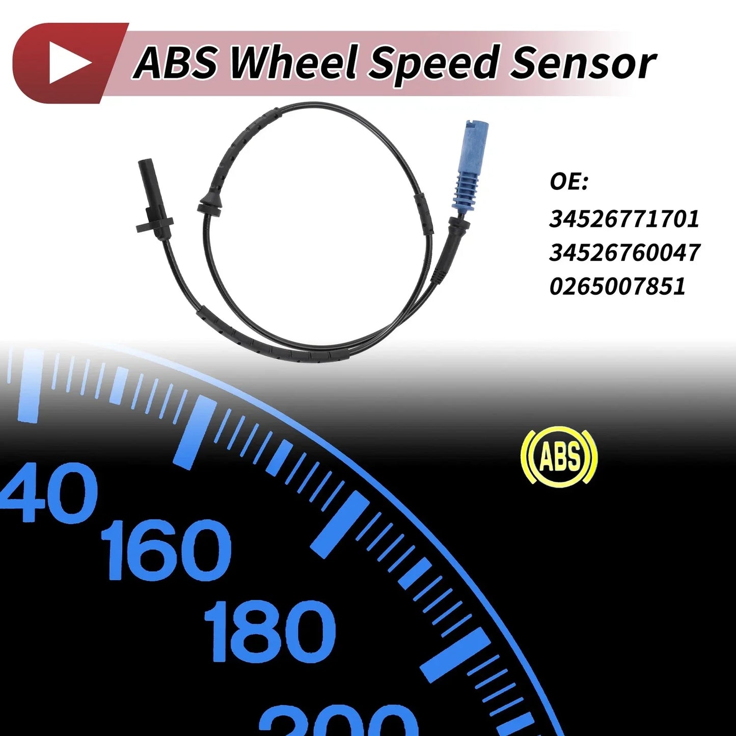 ABS Wheel Speed Sensor for BMW 530xi (2006 - 2007)