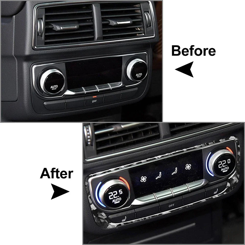 Rear AC Climate Control Panel Cover Trim for Audi Q7 SQ7 (2016-2019)