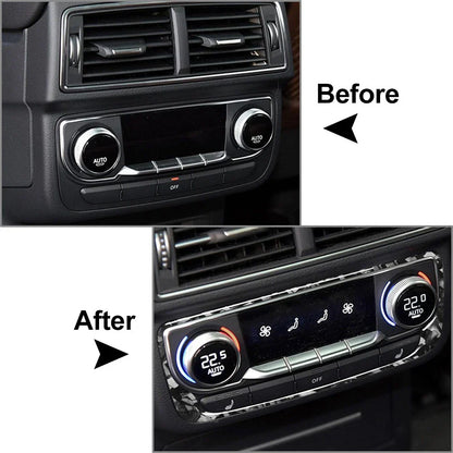 Rear AC Climate Control Panel Cover Trim for Audi Q7 SQ7 (2016-2019)
