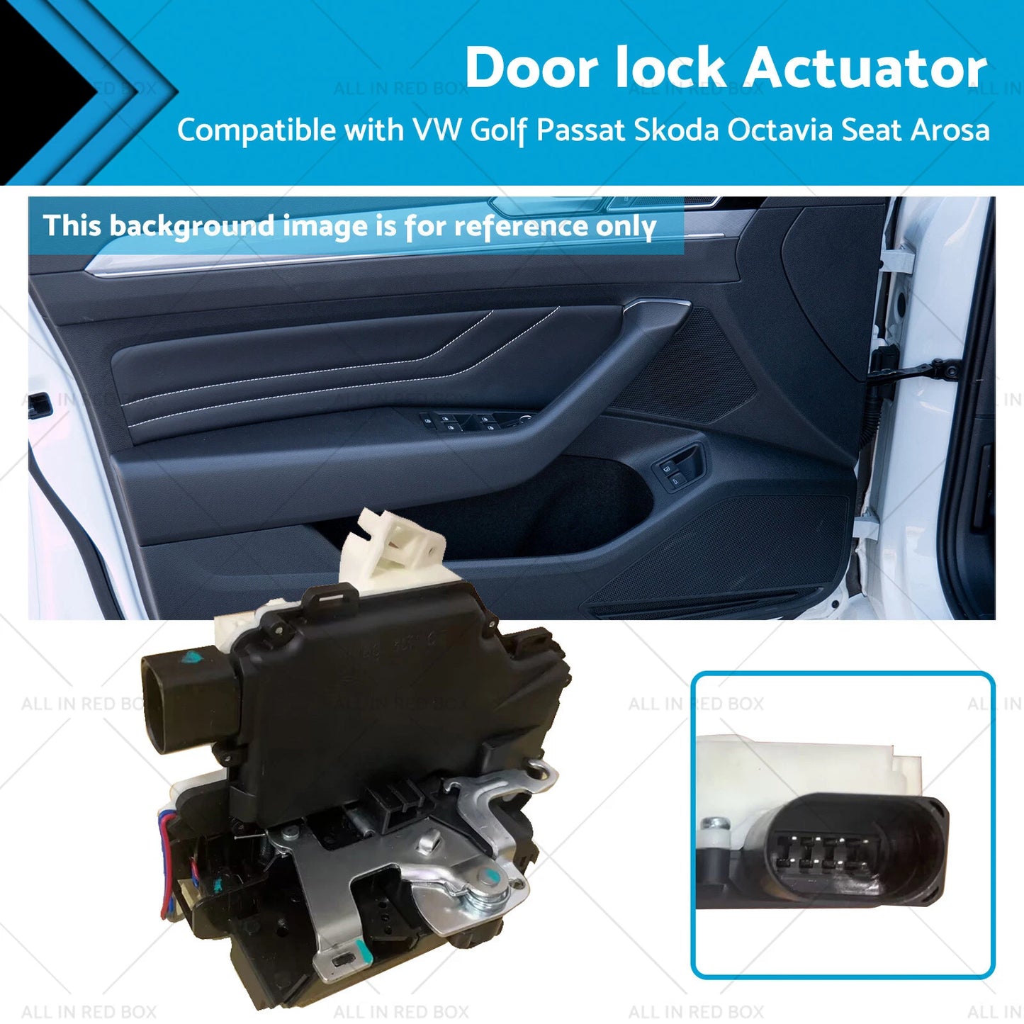 Front Left Door Lock Actuator for VW Golf, Beetle, Skoda (1998-2010)