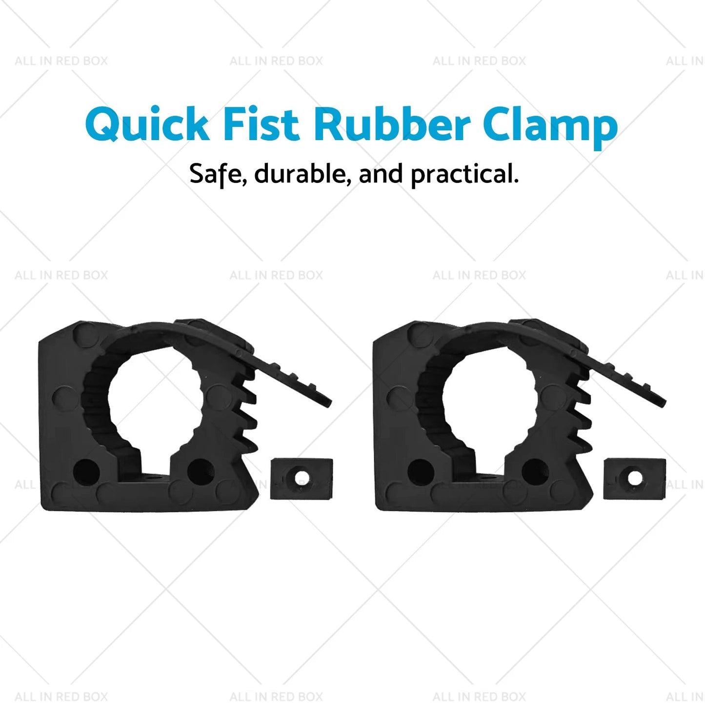 Rubber Clamps for Car Shovel Axe Retainer Holder 25-45mm
