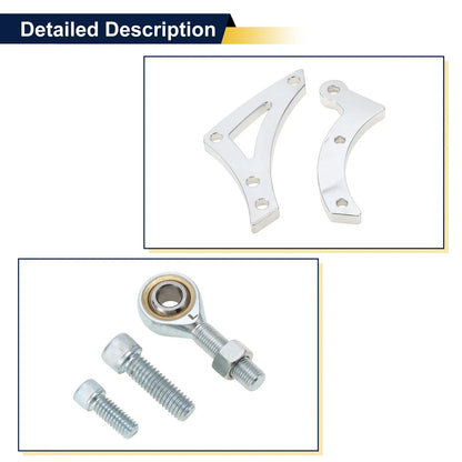 Generator Mount for Chrysler Dodge 1970-2024 Silver Tone Metal 1 Set