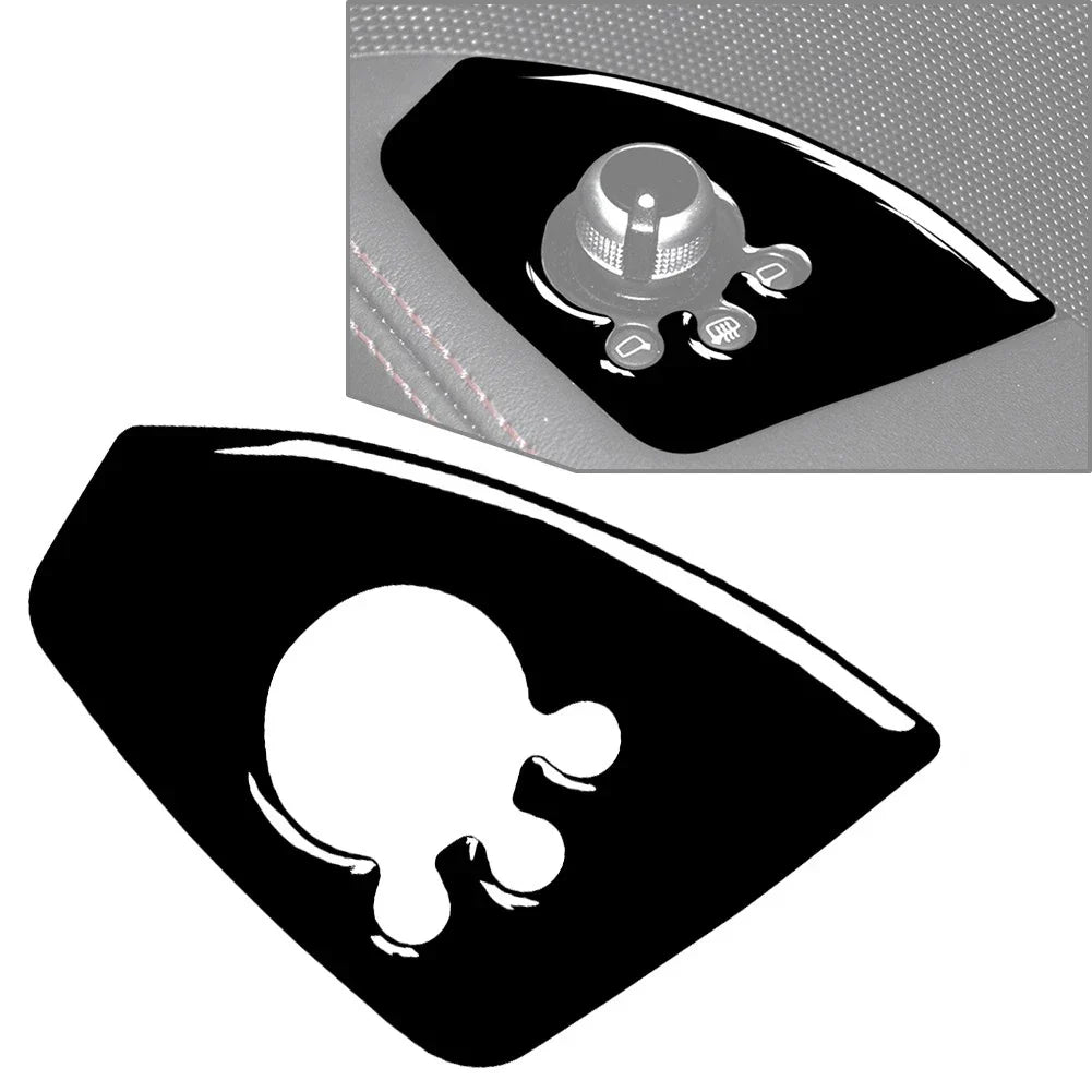 Black Interior Door Lock Button Panel Cover Trim for Audi TT TTS TTRS (08-14)