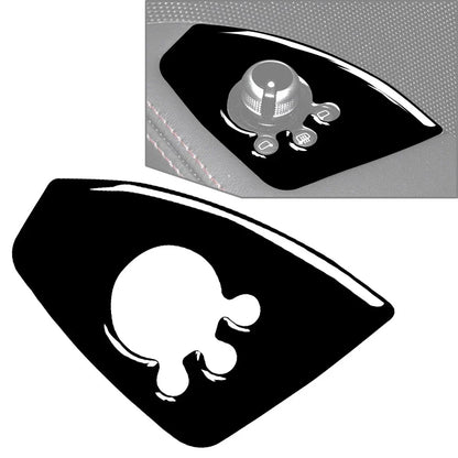 Black Interior Door Lock Button Panel Cover Trim for Audi TT TTS TTRS (08-14)