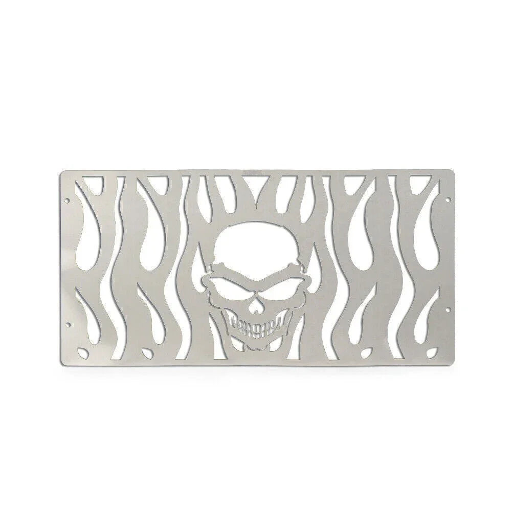 Skull Radiator Grill Guard Cover for Honda GL1500 (All Years) Stainless