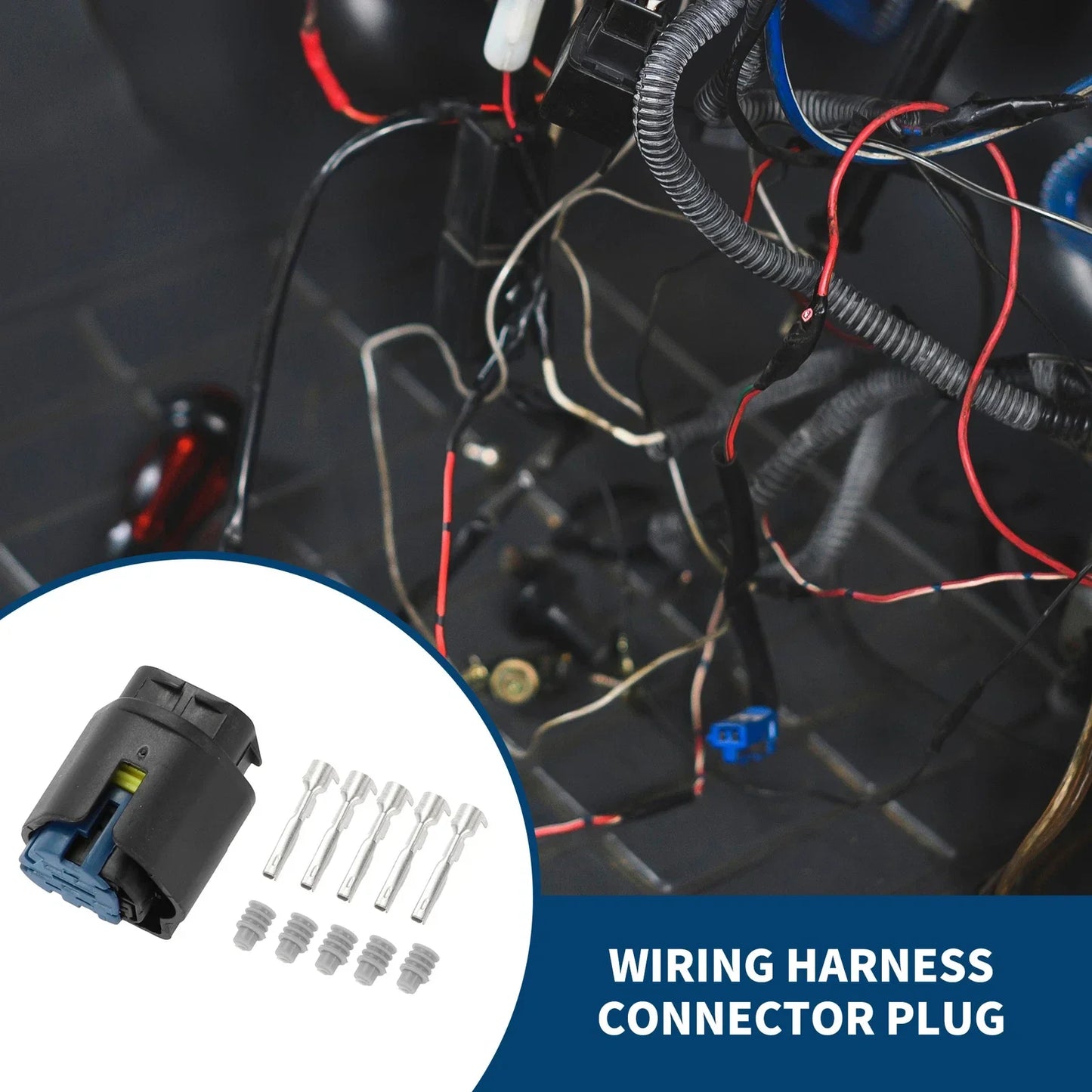 5 Pin Wiring Harness Connector Plug for Honda - 1 Set
