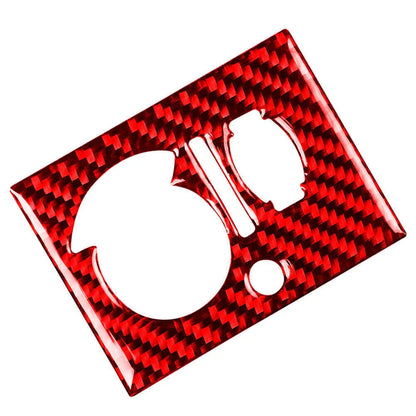 Red Carbon Fiber Headlight Switch Panel Cover for Dodge Challenger (2008-2014)