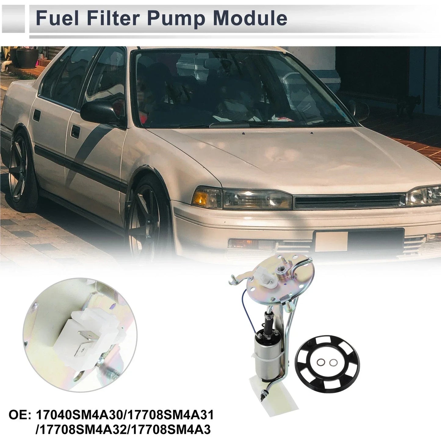 Electric Fuel Pump Assembly for Honda Accord L4 2.2L (1990-1993)