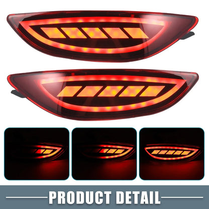 Rear Bumper Reflector LED Fog Brake Turn Signal Light for Hyundai Accent (2012-2017)