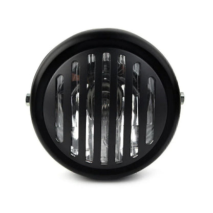 6.5" Round Scalloped Finned Headlight for Harley Sportster