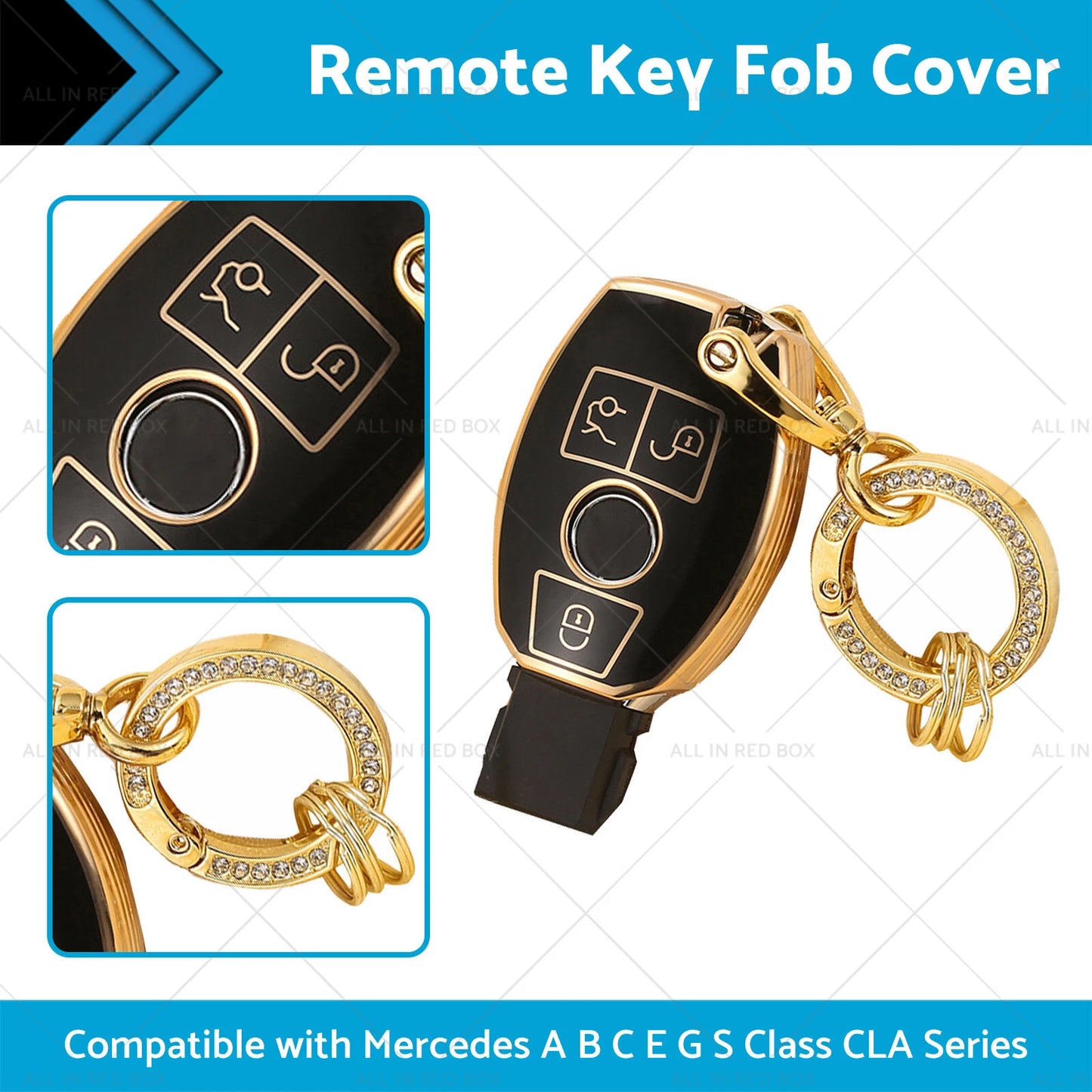 TPU Remote Key Fob Cover for Mercedes A B C E G S Class CLA