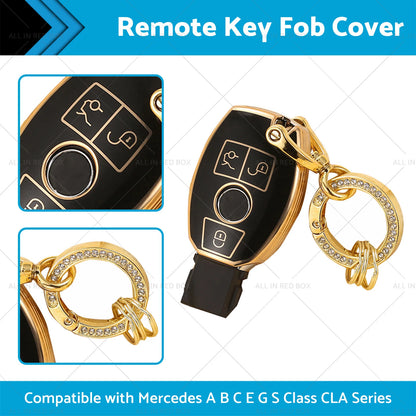 TPU Remote Key Fob Cover for Mercedes A B C E G S Class CLA
