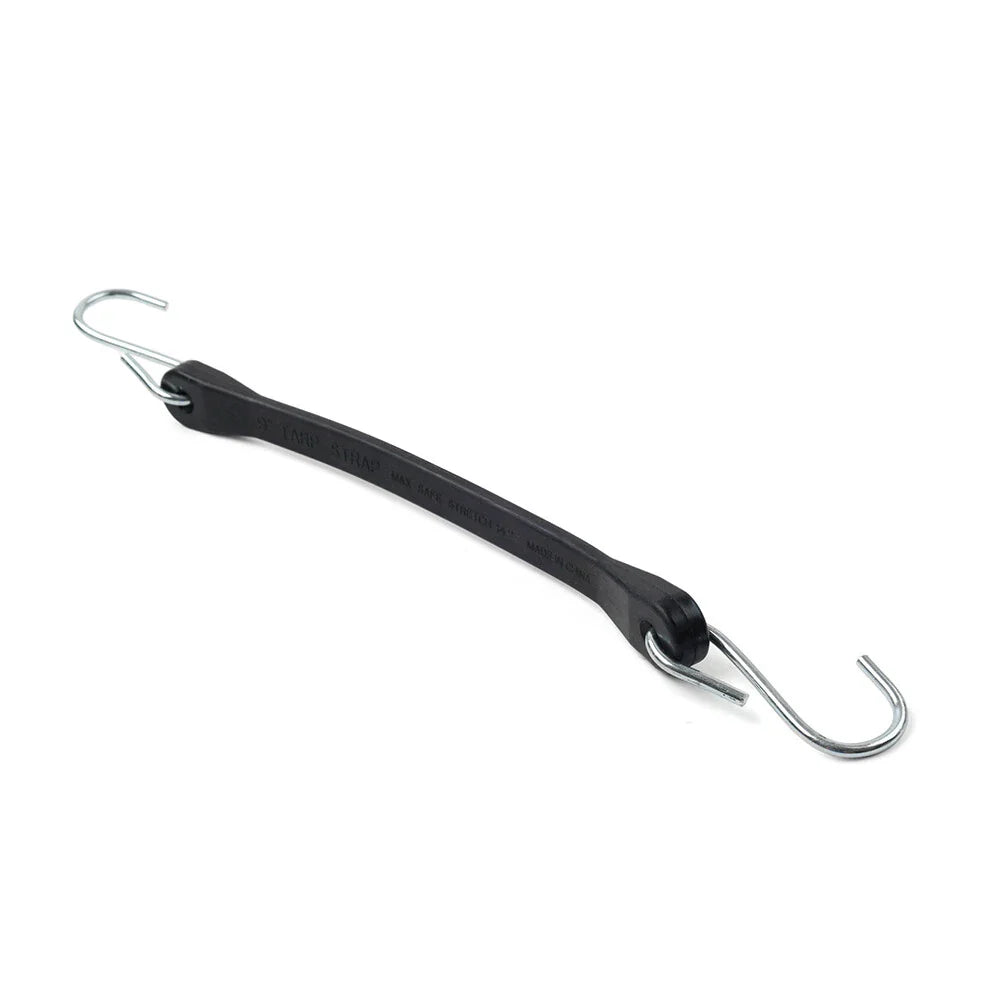 9" Heavy Duty Rubber Tarp Straps  Tie Down Bungee Cords with Hooks
