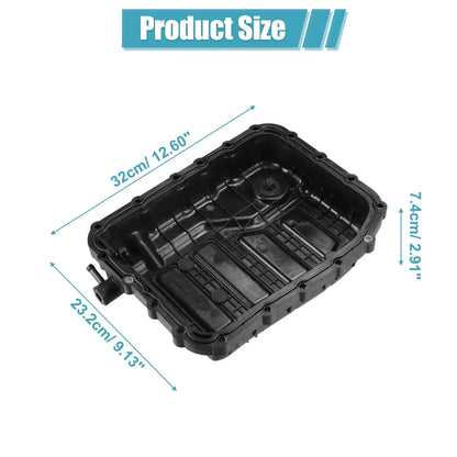 Oil Pan Cover for Hyundai Santa Fe 2013-2018 (2 x Plastic Black)