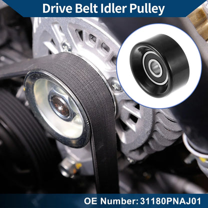 Drive Belt Idler Pulley for Acura RDX, Honda (2007-2012) - 1 x Pulley