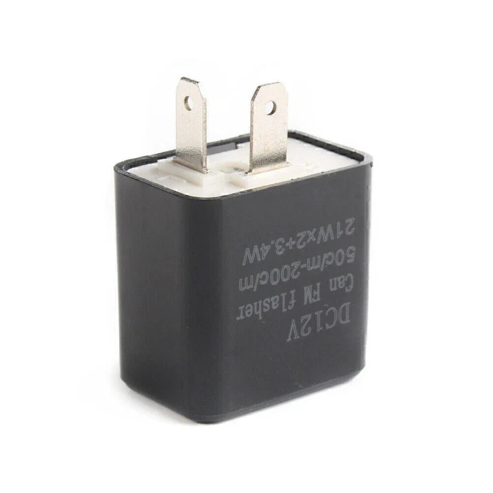 Pin Adjustable LED Flasher Relay for Turn Signal Light - Black