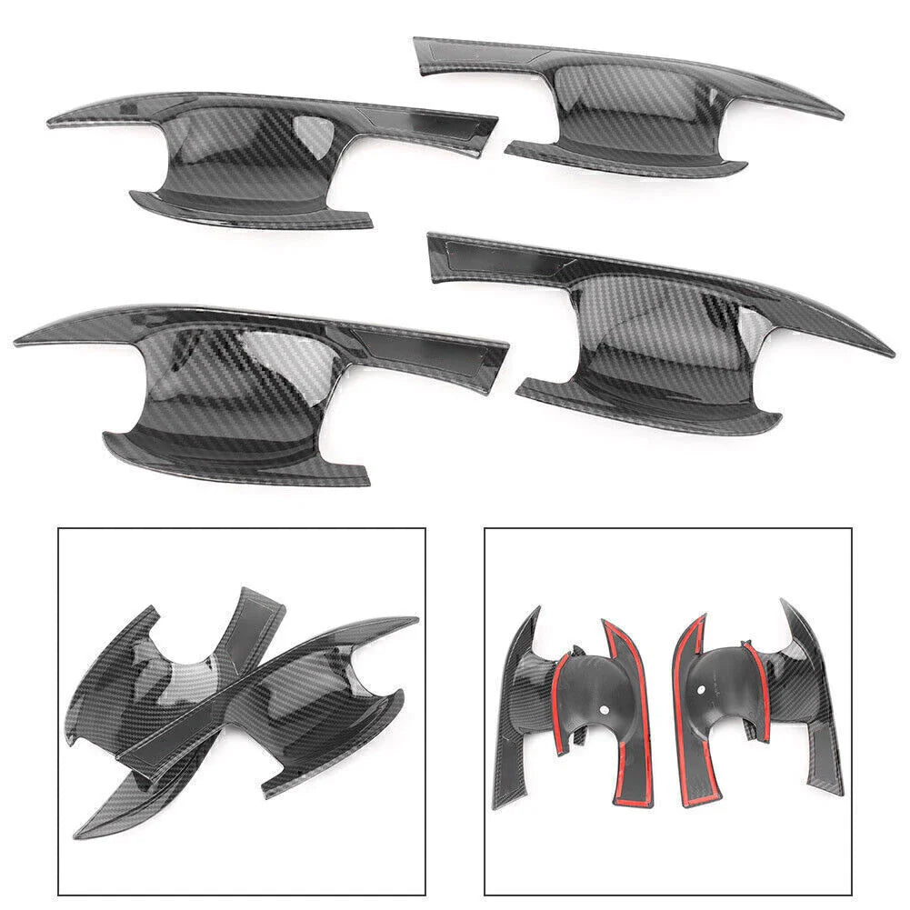 Carbon Fiber Door Handle Bowl Cover Trim for Mitsubishi Eclipse Cross (2018)