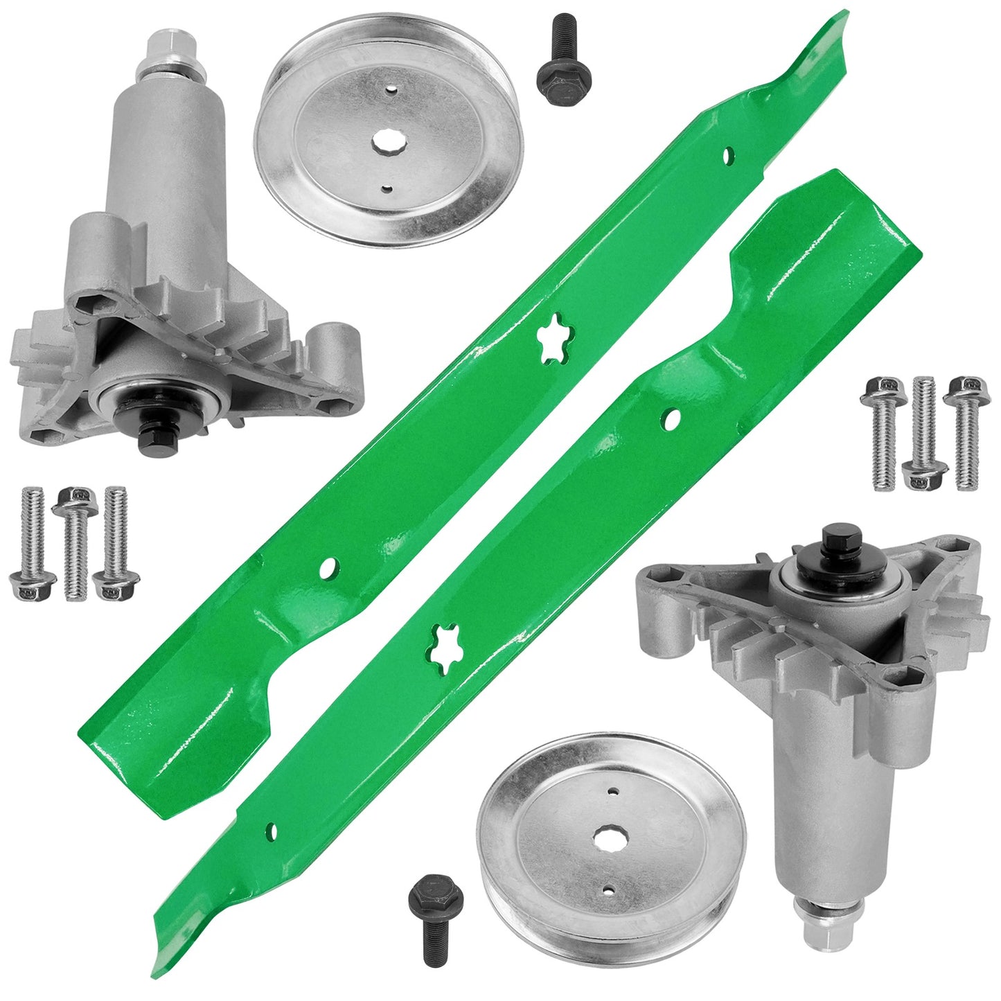 Caltric Spindle Assembly Kit for Husqvarna LTH130 YTH150 (42 Inch Deck) (2010–2018)