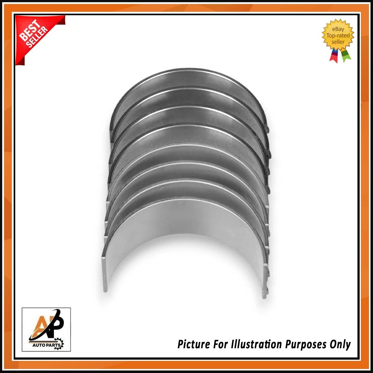 Big End Conrod Bearing Set Replacement for Ford 1.6 1.8 Petrol Engine (STD)