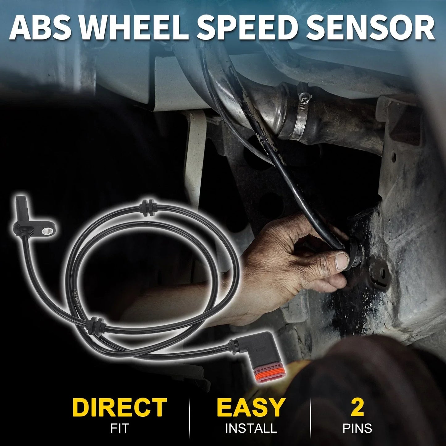 Rear Left ABS Wheel Speed Sensor for Mercedes-Benz E 400 (2014-2016)