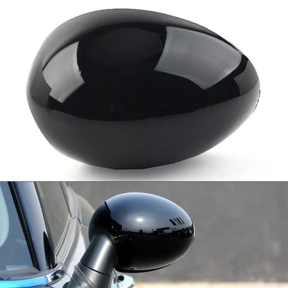 Bright Black Left Door Wing Mirror Cover for Mini R55 R56 R57 R58 R59 R60 R61