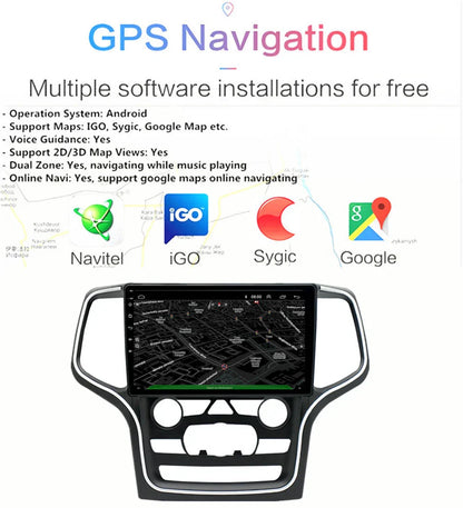 10.1" Android 12.0 GPS Head Unit for 2014-2022 Jeep Grand Cherokee (2014-2022)