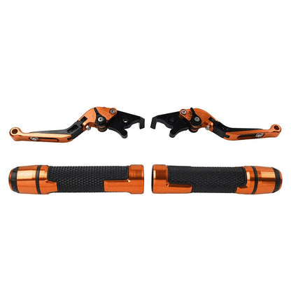 Orange Extendable Brake Clutch Levers Grip Set for Suzuki GSXR1000 (2001-2023)