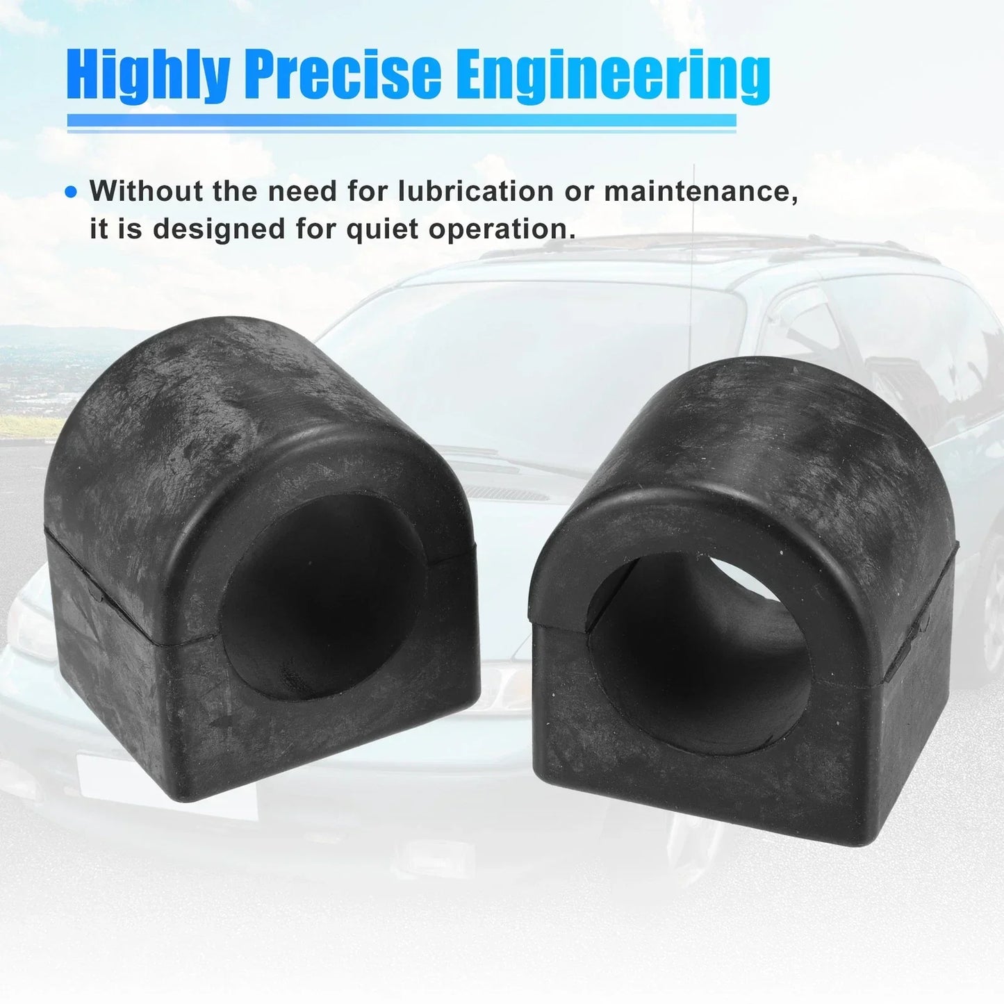 2 x Car Suspension Stabilizer Bar Bushings for Mercedes-Benz (A1663231465)
