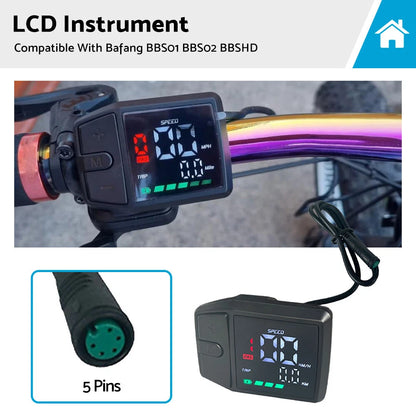 Bafang BBS01 LCD Display Instrument for Electric Bike (2015-2023)
