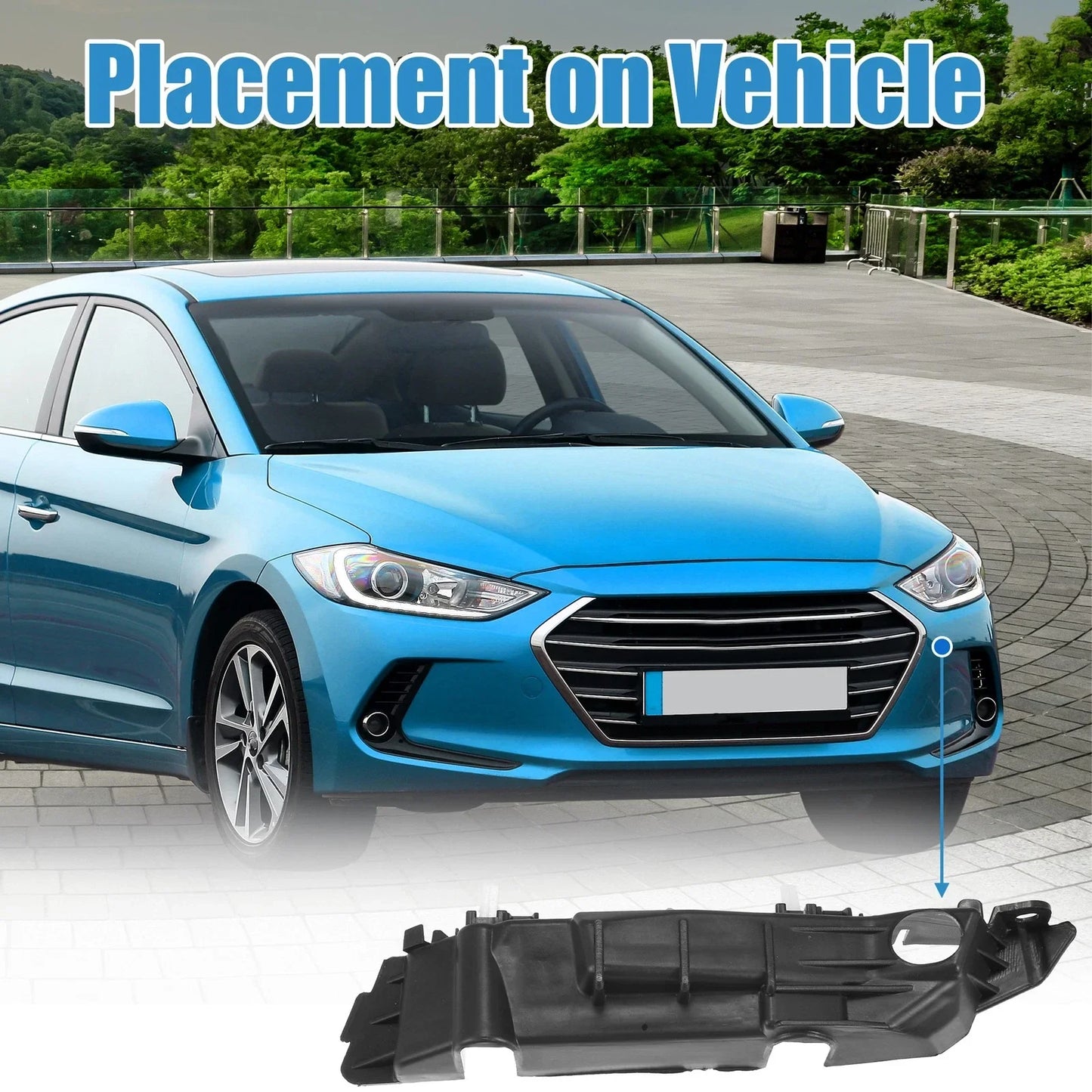 Right Side Front Bumper Support Bracket for Hyundai Elantra (2017-2023)