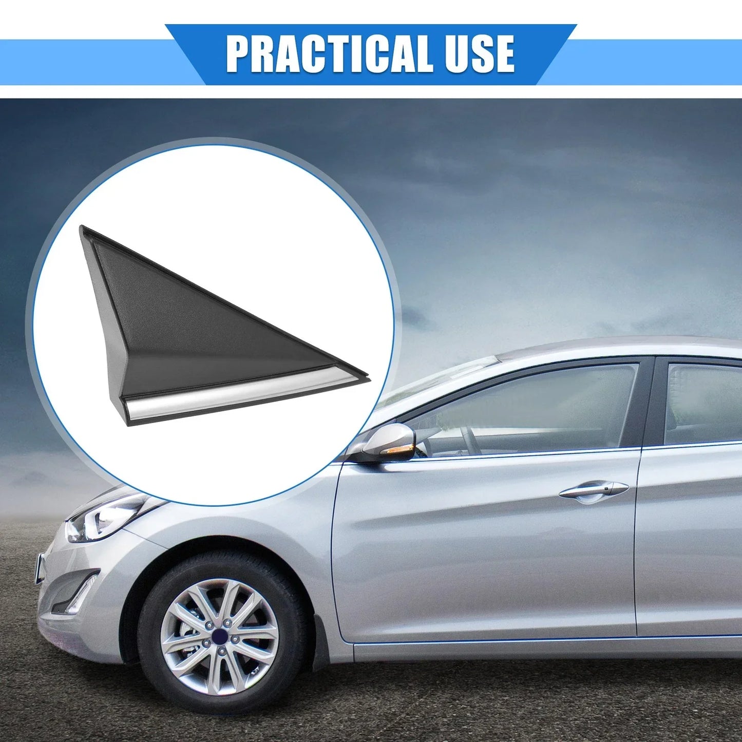 Right Mirror Corner Triangle Fender Cover for Hyundai Elantra (2017-2023)