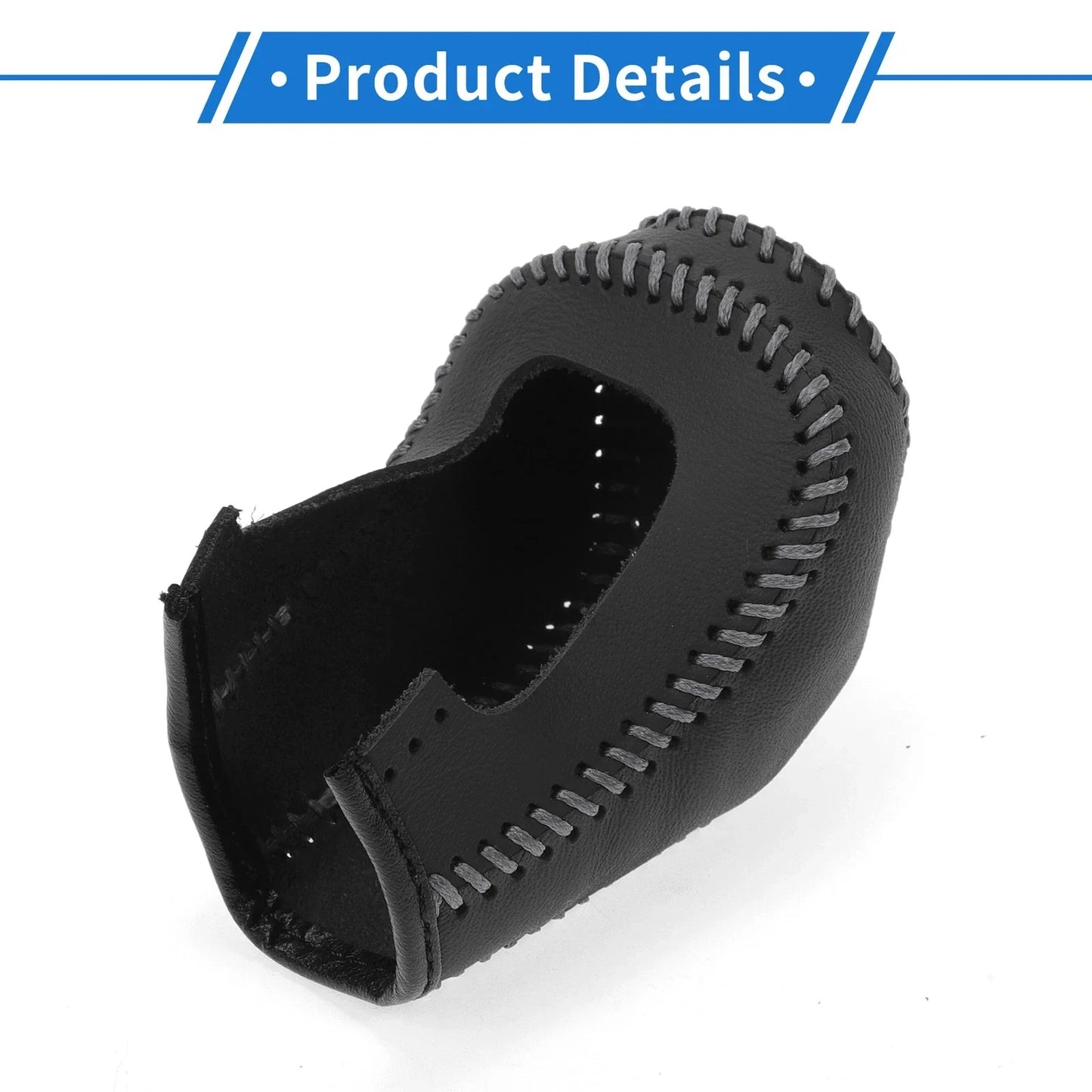 Car Gear Shift Knob Cover for Hyundai Tucson (2015-2018) - 1 Pc Black Grey