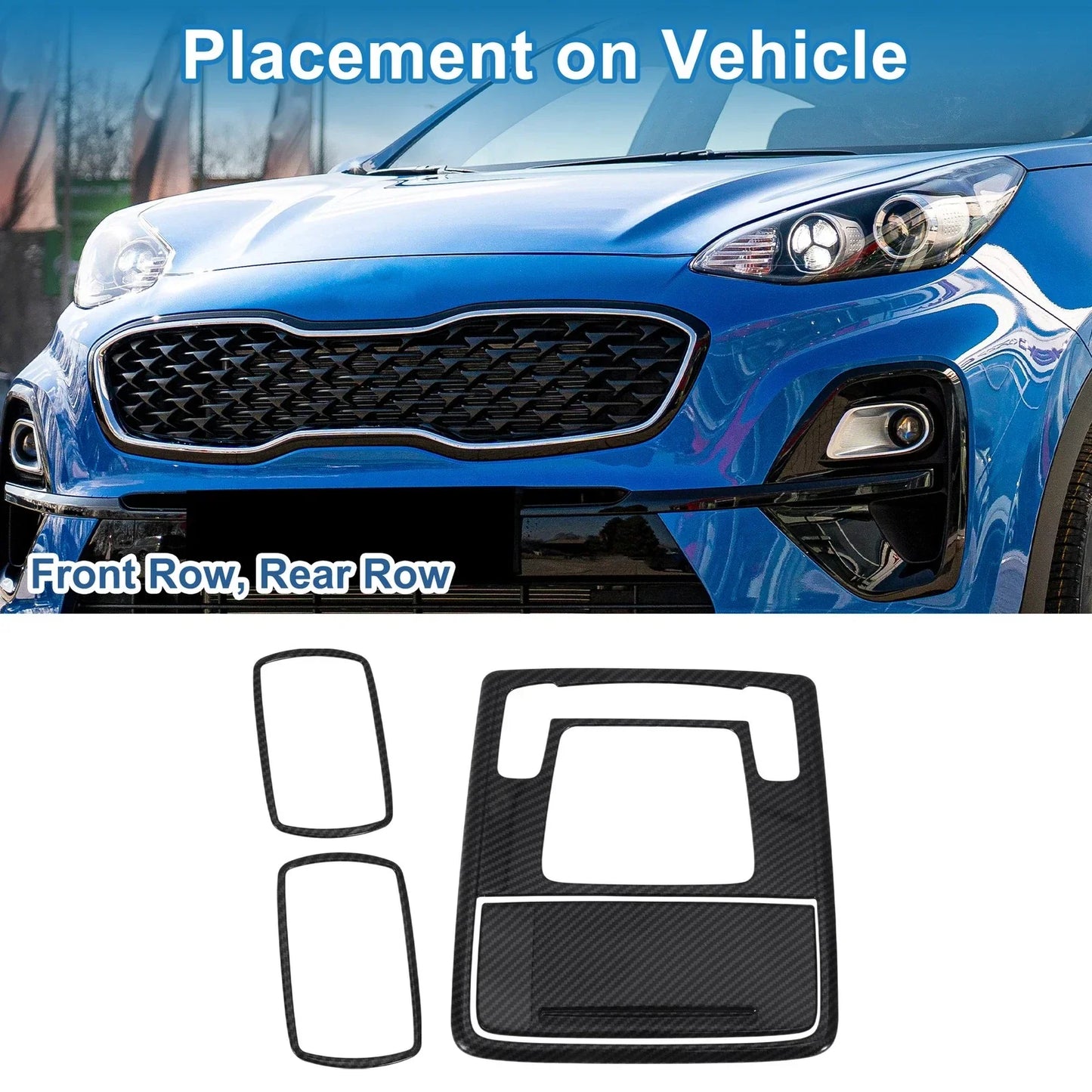 Light Trim Bezel for Honda Stepwgn 2023 Front Row & Rear Row Lamp Covers