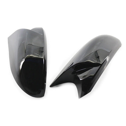 Black Rearview Mirror Cover Caps for BMW E81 E82 E87 E88 E90 E91 E92 (2006-2013)