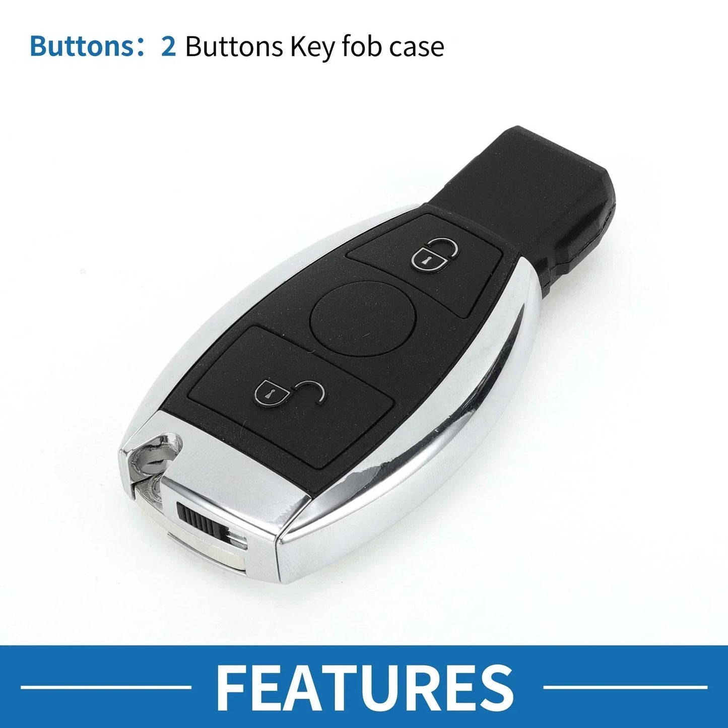 Keyless Entry Remote Key Shell Case for Mercedes-Benz A Class (2004-2010)