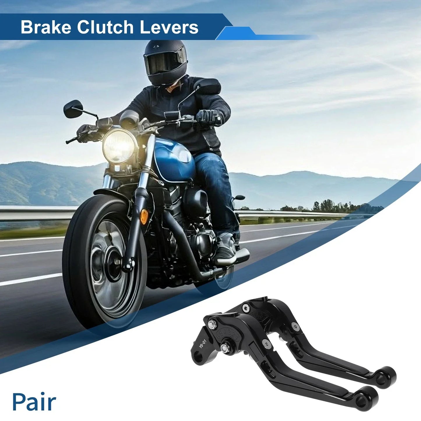 Adjustable Brake Clutch Levers for Honda X11 (1999-2002) - Solid Black