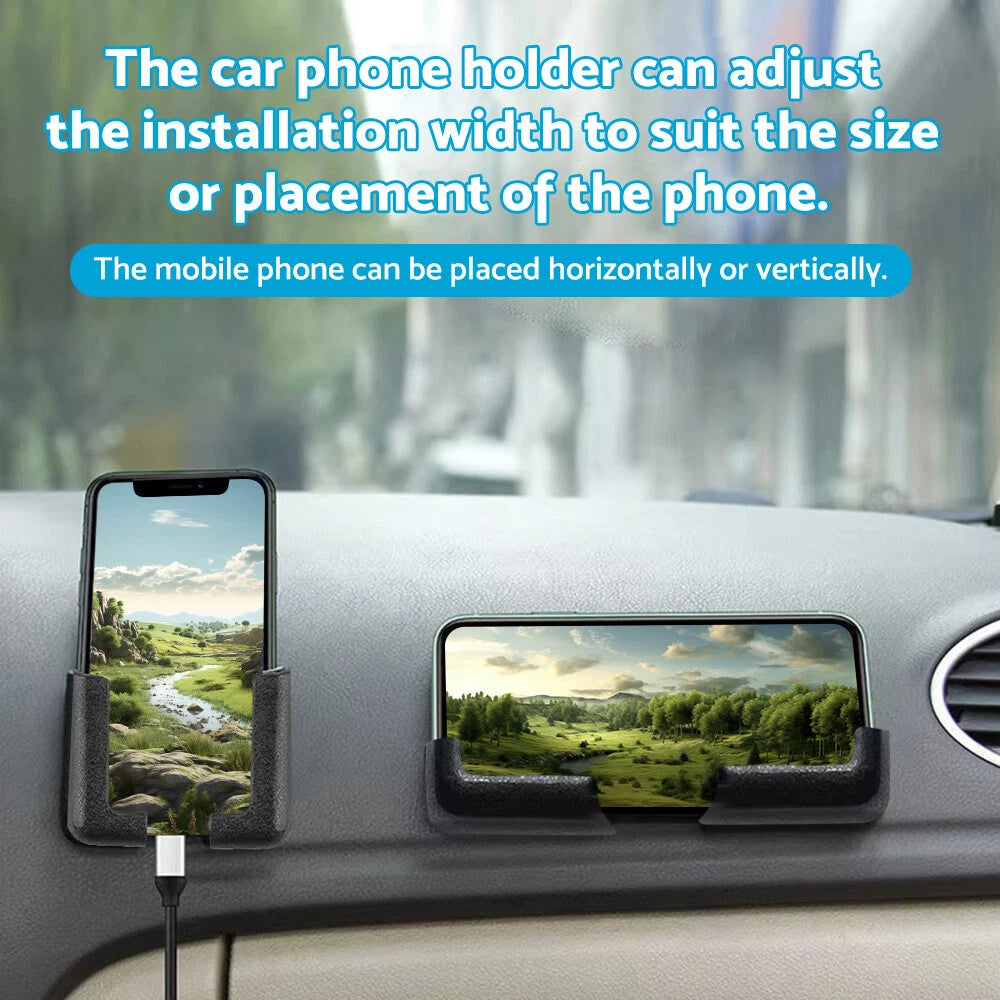 Multifunctional Self-Adhesive Dashboard Mount for Car Phone Holder