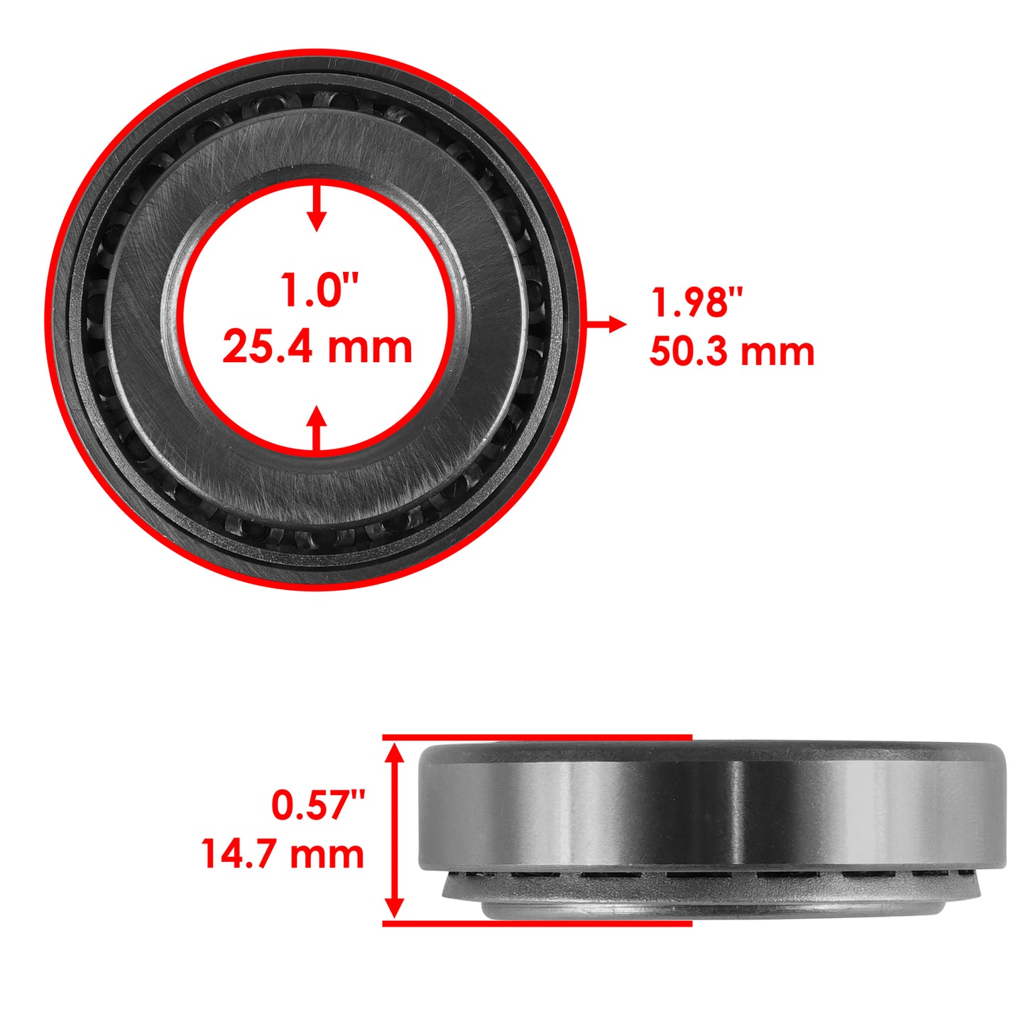 Deck Spindle Bearings Replacement for Gravely Pro-Ride 254 260 266 (54-66 in, 2015–2018)