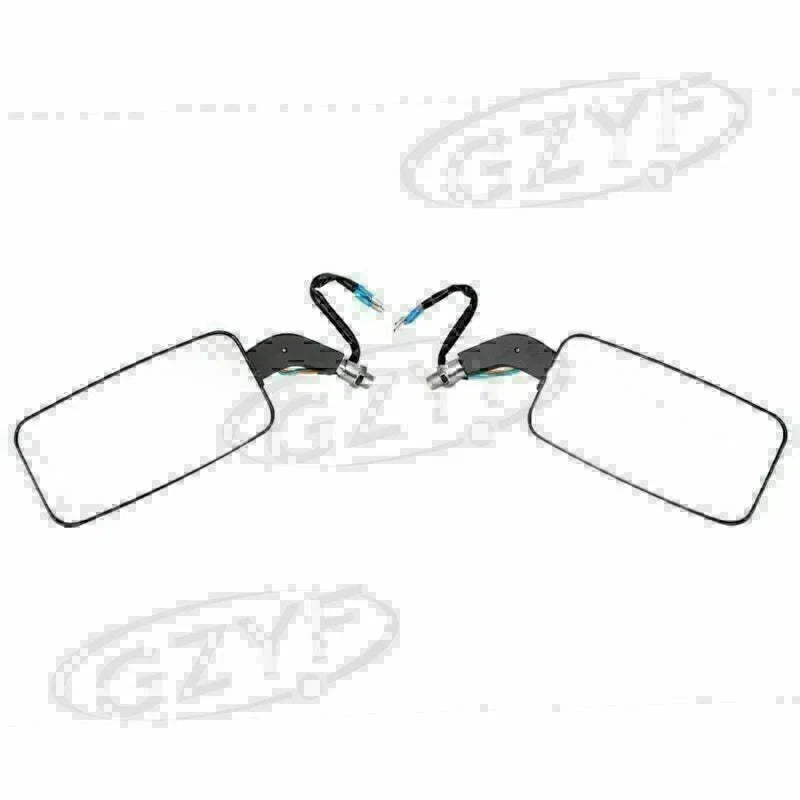 8mm/10mm Moto Left & Right Rear View Mirrors with LED Signal Light