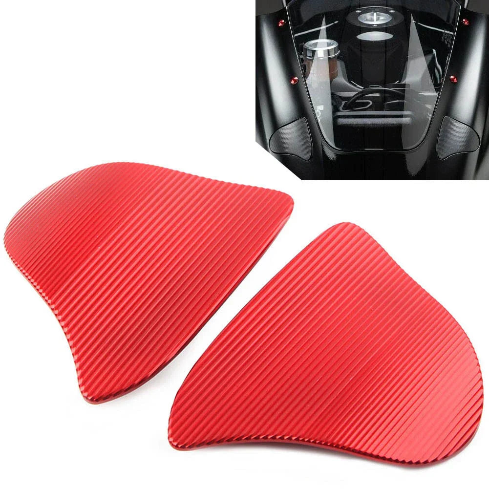 Rearview Mirror Block Off Base Plates Mount Cover for YAMAHA YZF-R1 20-24 Red